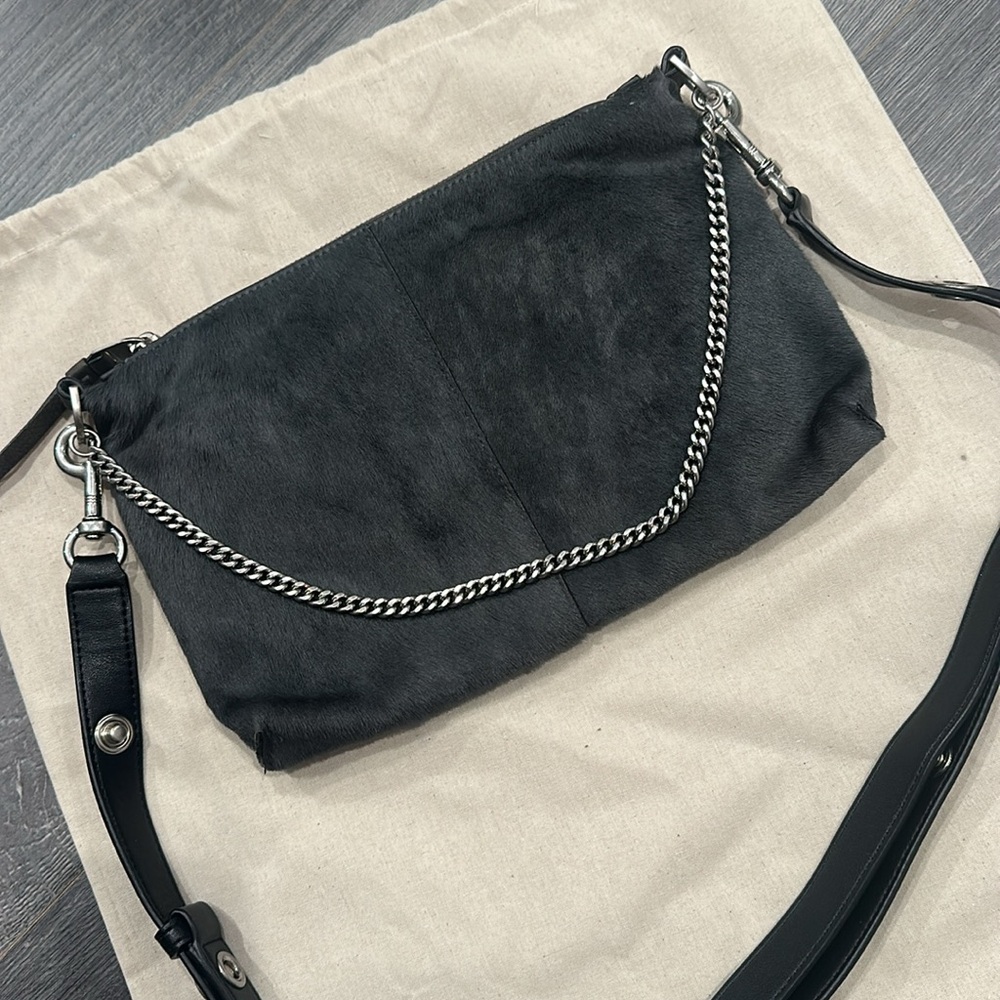 All Saints Calf Hair Bag w/ Chain - Picture 2 of 10